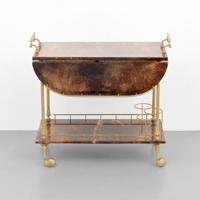 Aldo Tura Goatskin Bar Cart - Sold for $1,375 on 11-25-2017 (Lot 238).jpg